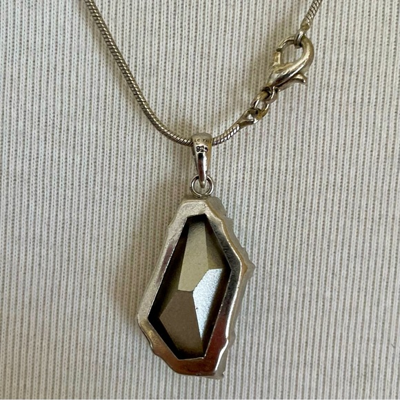 Aquamarine Asymmetrical Necklace - Picture 4 of 4